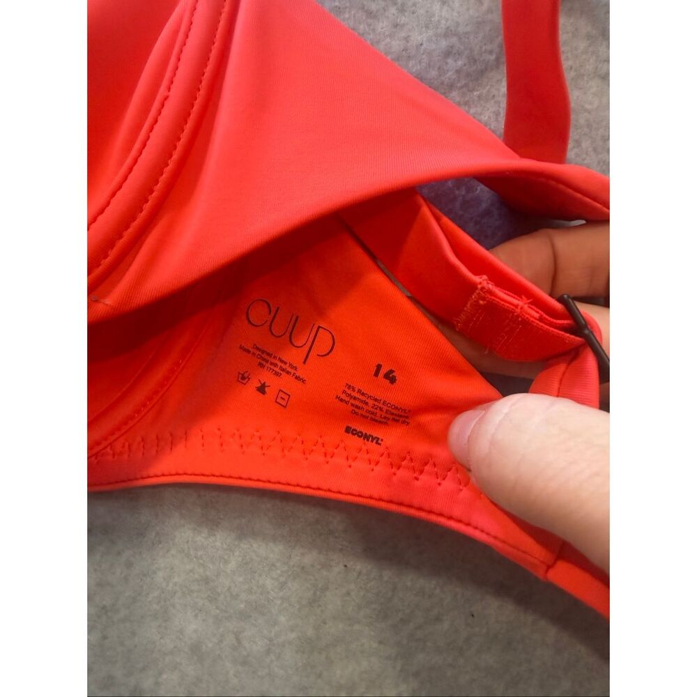 NEW Cuup the balconette hibiscus bikini top 14 - Picture 4 of 6